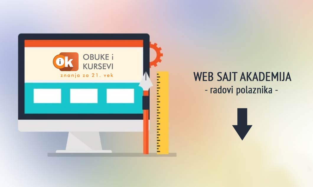 Web sajt akademija – radovi polaznika
